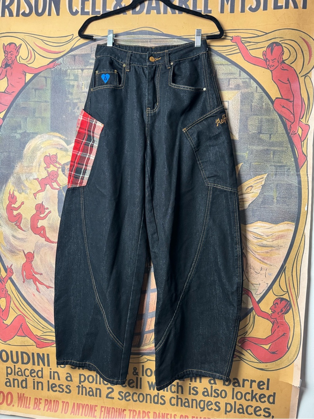 Aelfric Eden Baggy Barrel Wide Leg Denim Jeans